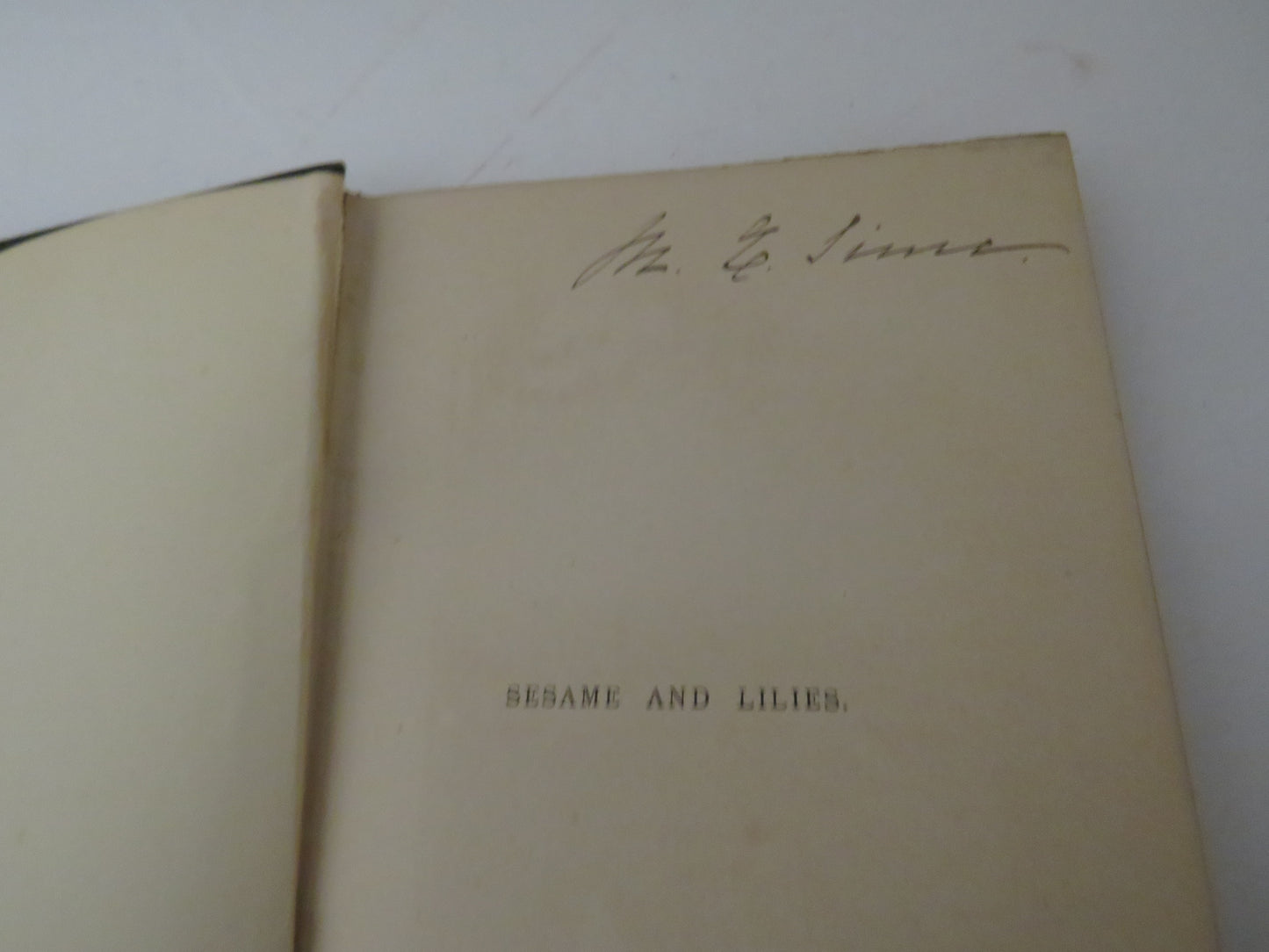 Sesame and Lilies Two Lectures By John Ruskin 1892