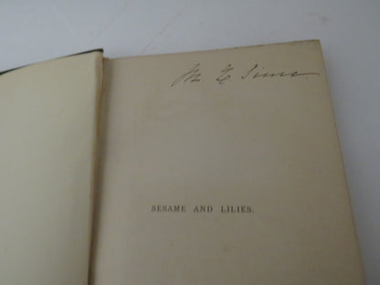 Sesame and Lilies Two Lectures By John Ruskin 1892 book image 3