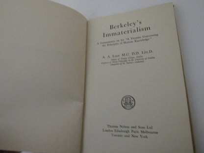 Berkeley's Immaterialism A Commentary on his "A Treatise Concerning The Principles of Human Knowledg book image 4