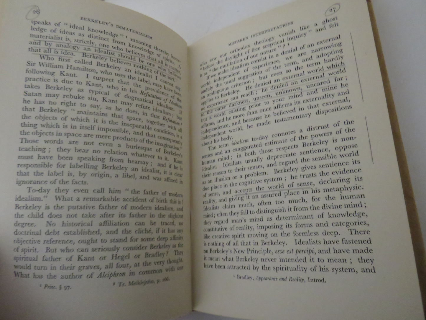 Berkeley's Immaterialism A Commentary on his "A Treatise Concerning The Principles of Human Knowledge" By A.A. Luce 1945