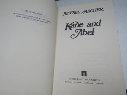 Kane and Abel By Jeffrey Archer 1979