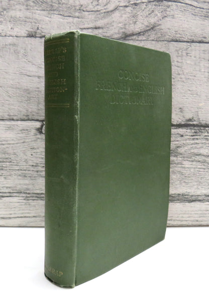 Harrap's Concise French and English Dictionary French-English, English-French In One Volume Abridged By R.P. Jago 1949