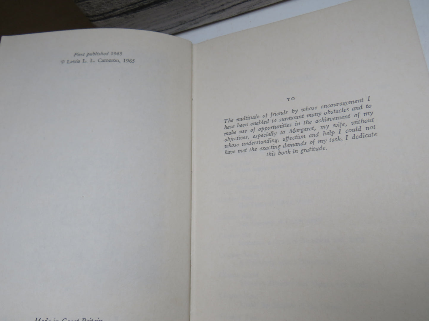 Opportunity My Ally By Lewis L.L. Cameron 1965