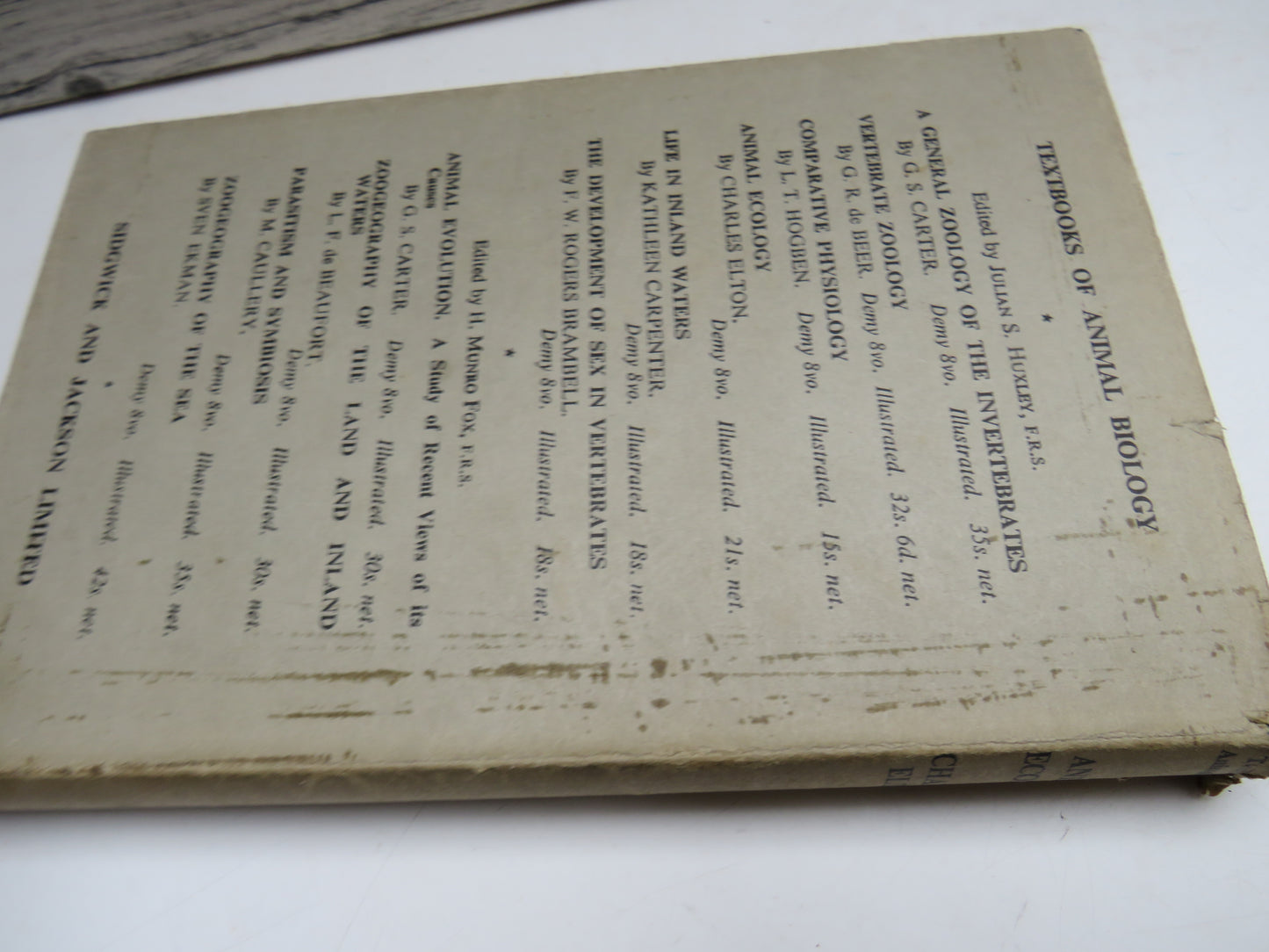 Animal Ecology By Charles Elton 1953
