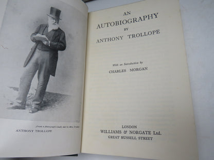 An Autobiography By Anthony Trollope 1946