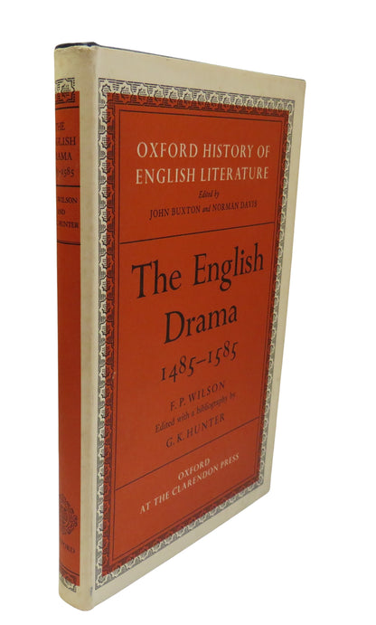 The English Drama 1485-1585 By F. P. Wilson 1979 book front cover