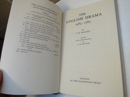 The English Drama 1485-1585 By F. P. Wilson 1979 book image 3