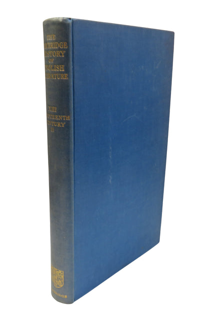 The Cambridge History of English Literature Volume XII The Nineteenth Century II 1933 book front cover