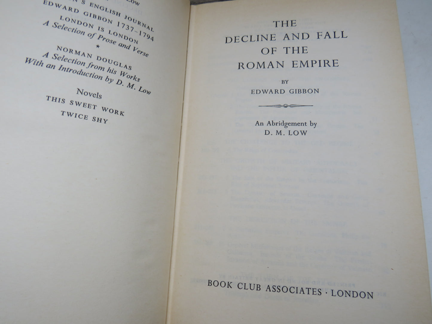 The Decline and Fall of the Roman Empire By Edward Gibbon 1974