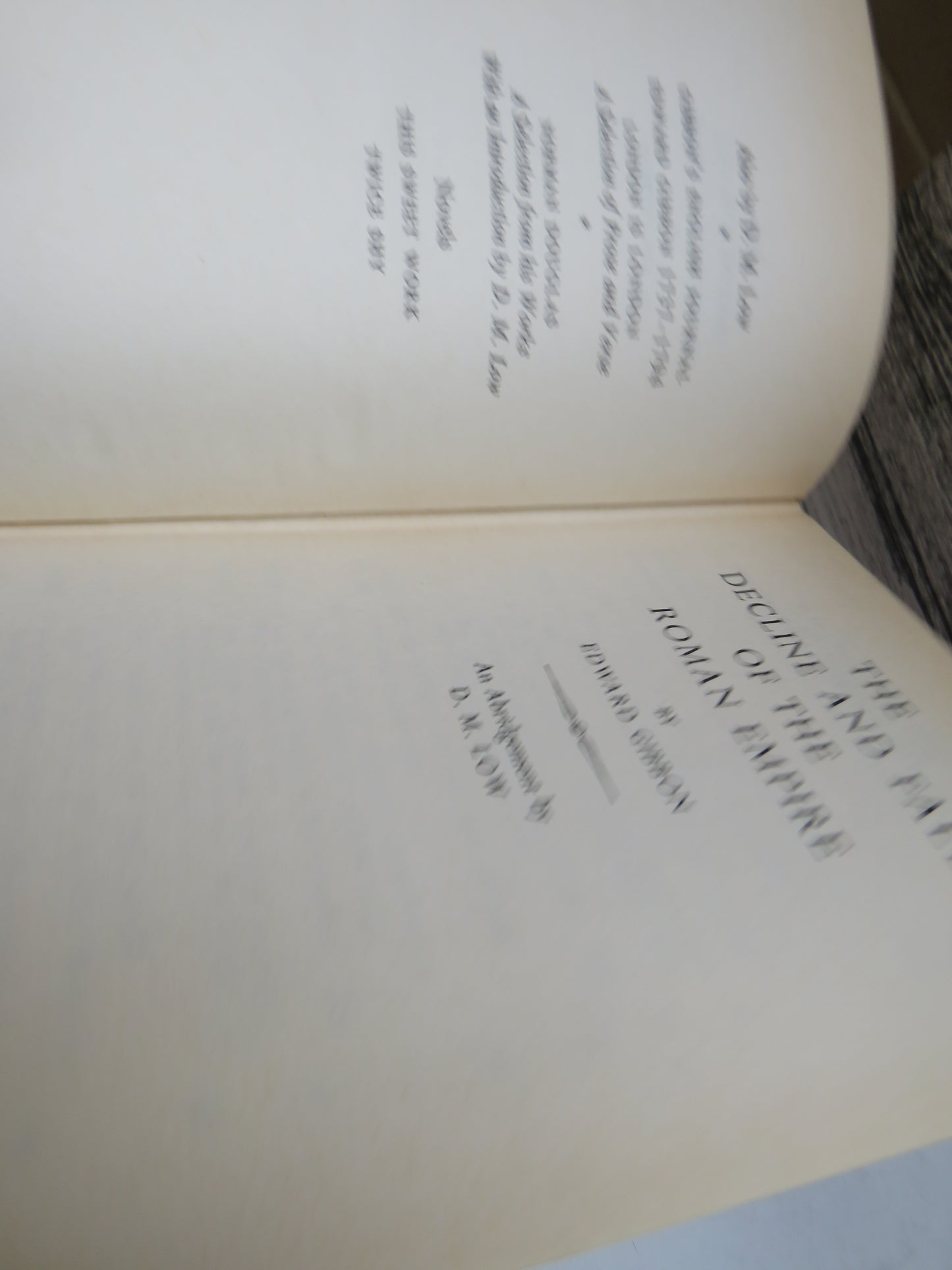 The Decline and Fall of the Roman Empire By Edward Gibbon 1974