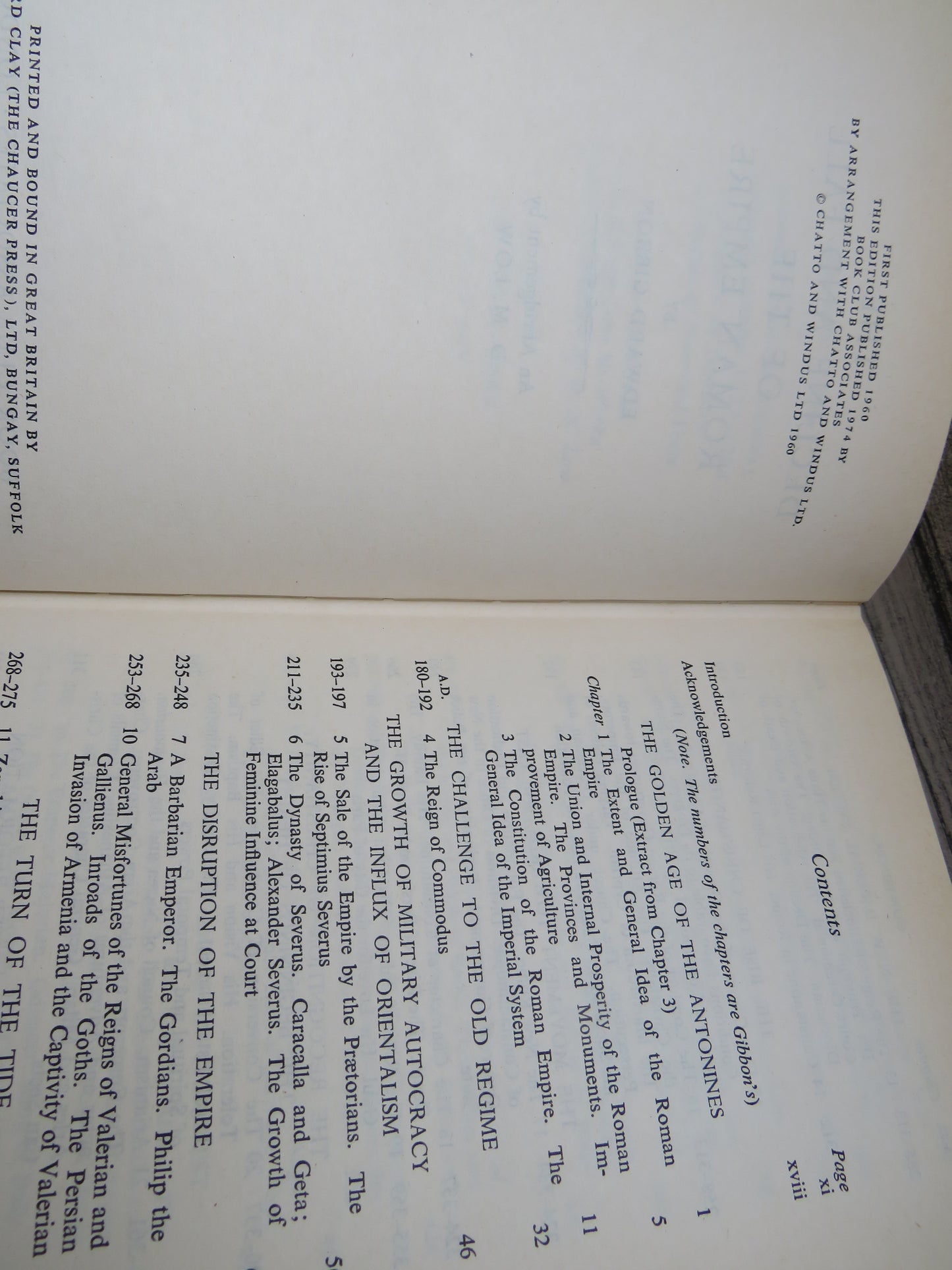 The Decline and Fall of the Roman Empire By Edward Gibbon 1974
