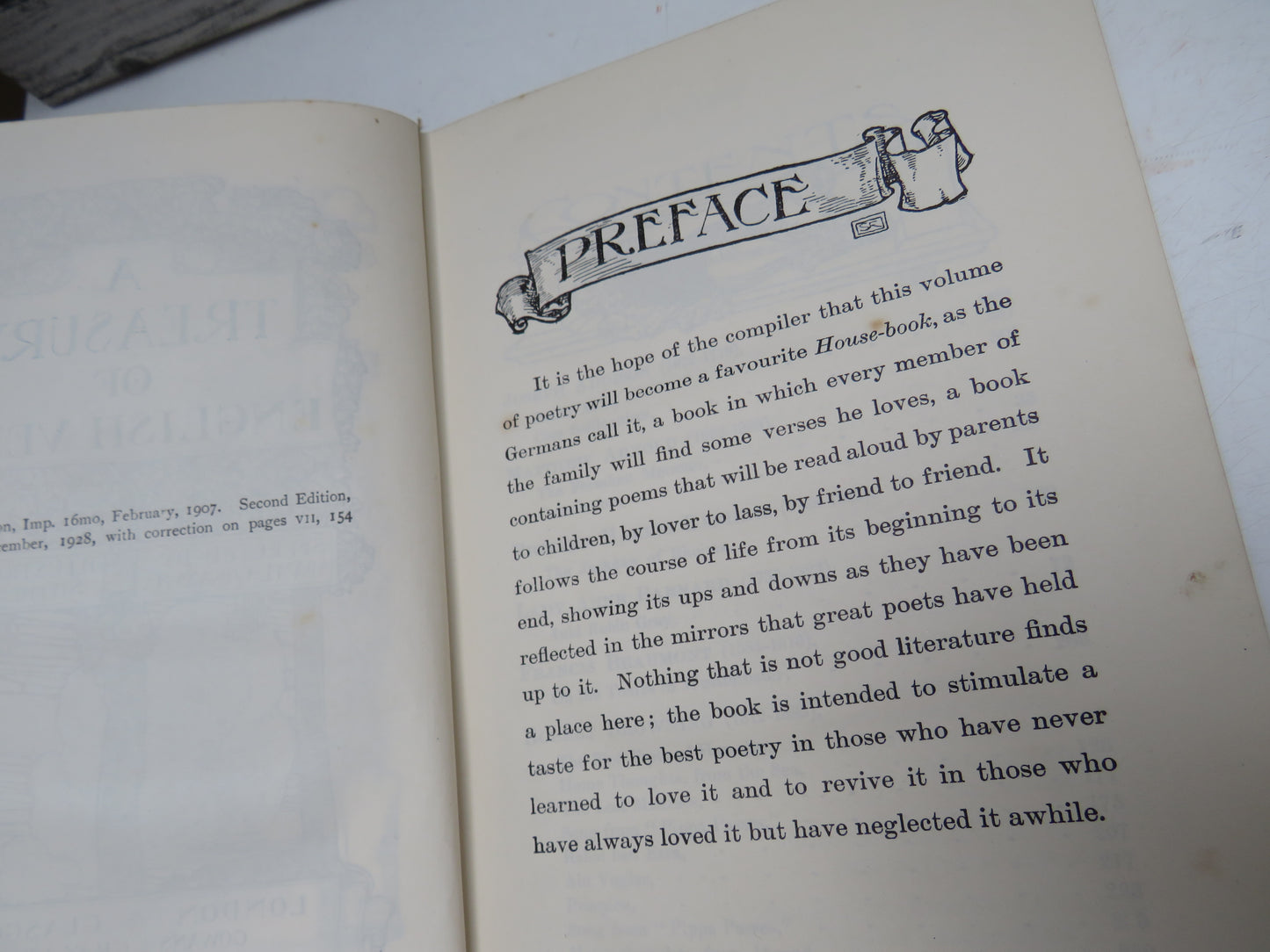 A Treasury of English Verse Selected By Adam. L. Gowans 1928