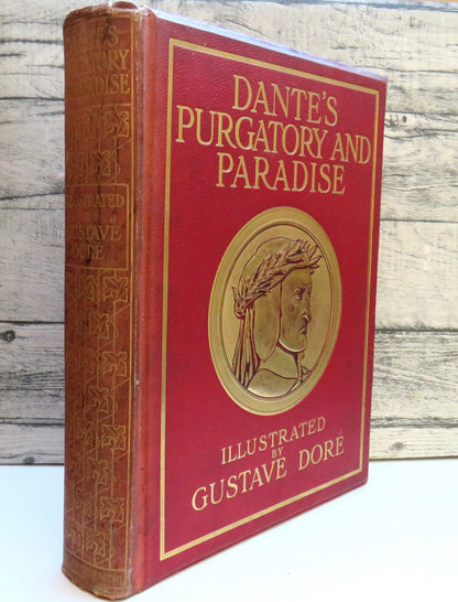 The Vision of Purgatory and Paradise By Dante Alighieri Illustrated By Gustave Dore Large Heavy Book book front cover