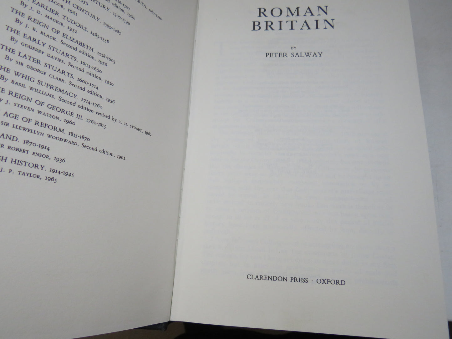 Roman Britain By Peter Salway 1985