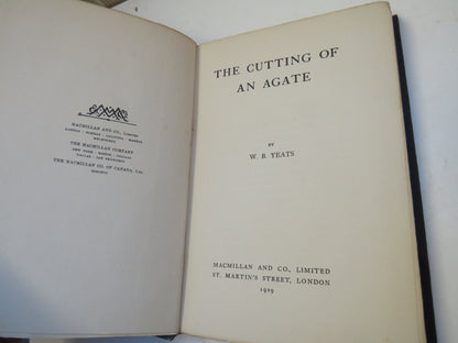 The Cutting Of An Agate By W. B. Yeats 1919 book image 4