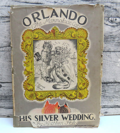 Orlando (The Marmalade Cat) His Silver Wedding By Kathleen Hale 1946 book front cover