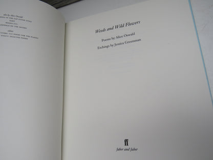 Weeds and Wild Flowers Poems By Alice Oswald Etchings By Jessica Greenman 2009