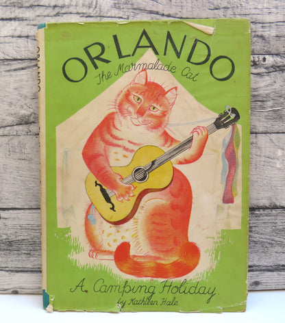 Orlando The Marmalade Cat A Camping Holiday By Kathleen Hale 1948 book front cover