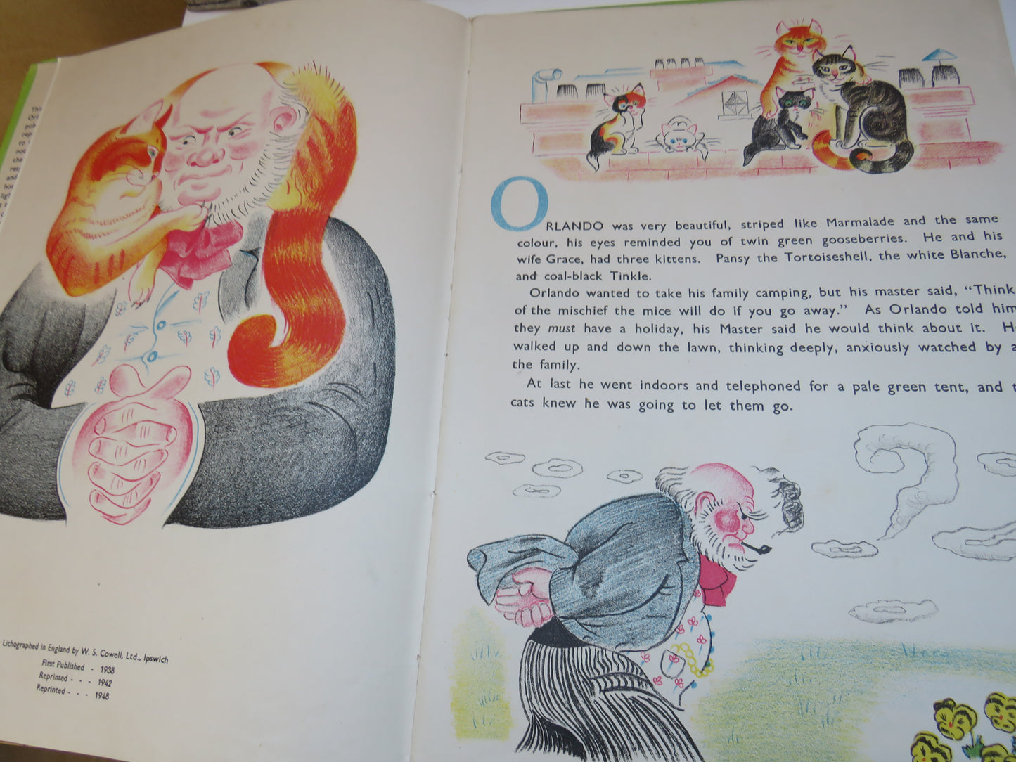 Orlando The Marmalade Cat A Camping Holiday By Kathleen Hale 1948