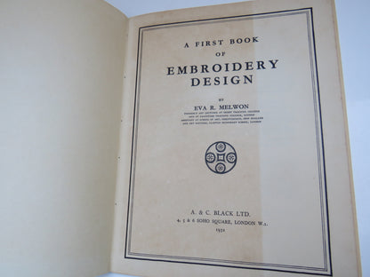 A First Book of Embroidery Design by Eva R. Melwon, 1931 book image 3