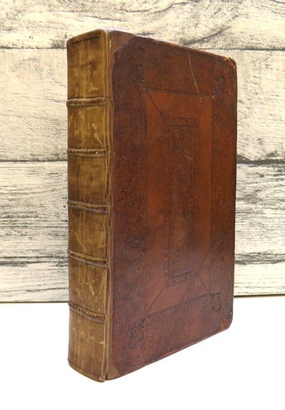 Rare Antique Book - Aur.Theodosii Macrobii V.Cl.& Inlustris Opera 1694 book front cover