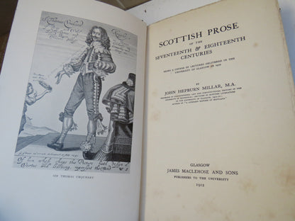 Scottish Prose Of The Seventeenth & Eighteenth Centuries By John Hepburn Millar 1912 book image 3