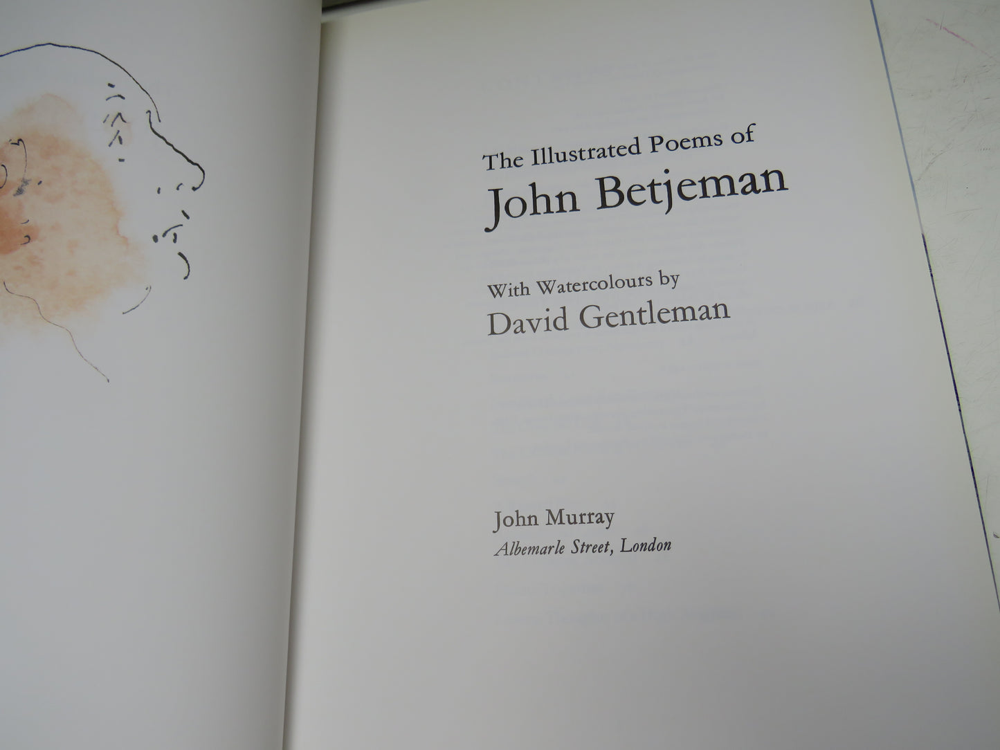 The Illustrated Poems of John Betjeman With Watercolours By David Gentleman 1995