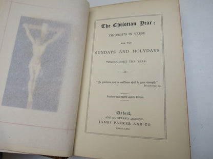 The Christian Year: Thoughts In Verse For The Sundays and Holydays Throughout The Year 1871