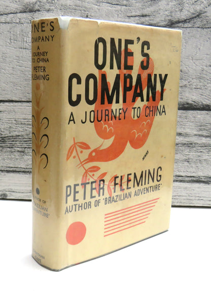 One's Company A Journey To China By Peter Fleming 1934 1st Edition book front cover