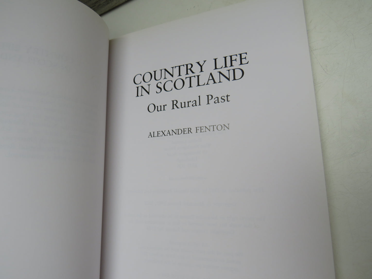 Country Life In Scotland Our Rural Past By Alexander Fenton 2008