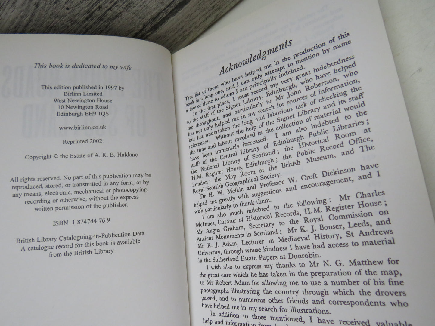 The Drove Roads of Scotland By A.R.B. Haldane 2002