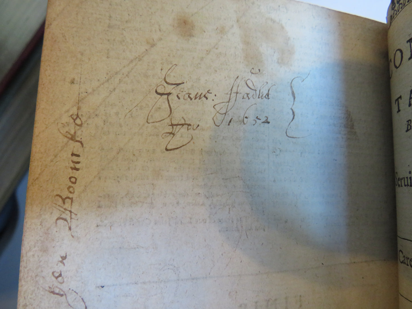 Rare 17thC Antique Book - The Holy Bible Containing The Old Testament and The New 1639 The Genealogies Recorded In The Sacred Scriptures, According To Every Family and Tribe" dated 1638