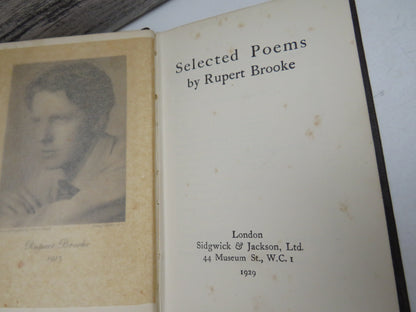 Selected Poems By Rupert Brooke 1929