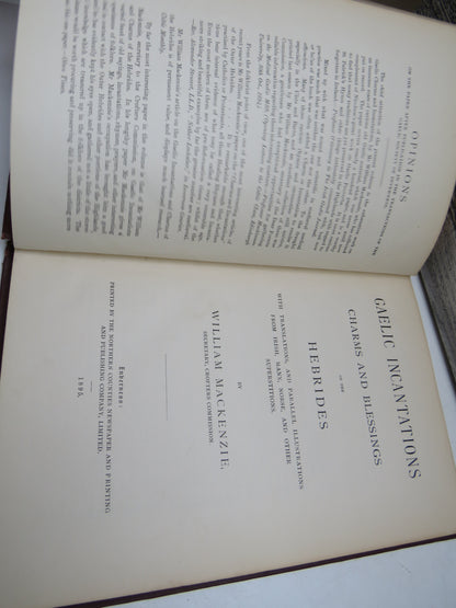 Gaelic Incantations Charms and Blessings Of The Hebrides By William Mackenzie 1895 book image 4