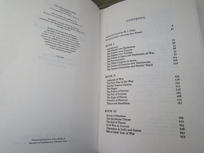 Thucydides History of the Peloponnesian War Translated By Rex Warner 1990