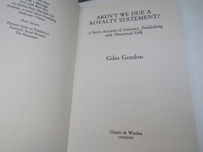 Aren't We Due A Royalty Statement ? A Stern Account of Literacy, Publishing and Theatrical Folk By G book image 4