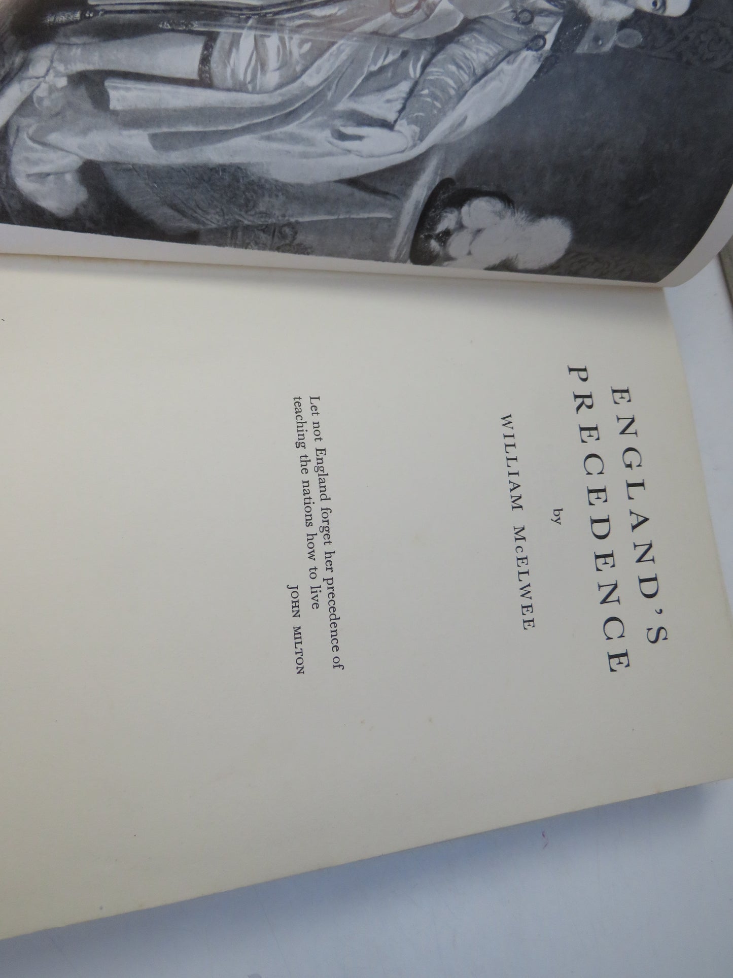 England's Precedence By William McElwee 1956