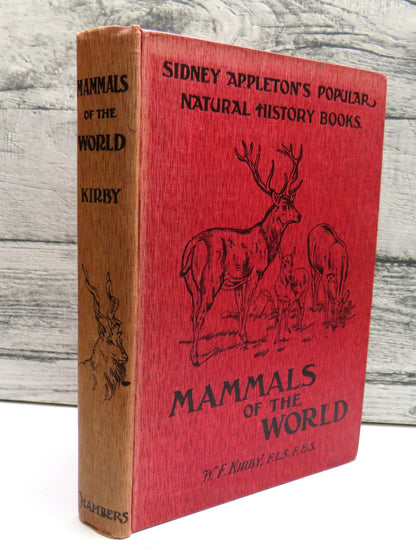 Mammals Of The World By W. F. Kirby 1907 book front cover