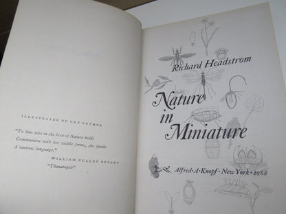 Nature In Miniature By Richard Headstrom 1968 book image 3