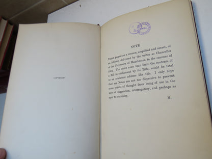 Notes On Politics & History A University Address By Viscount Morley 1913 book image 5