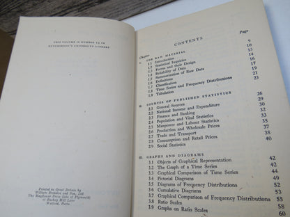 Statistics For Economists By R.G.D. Allen