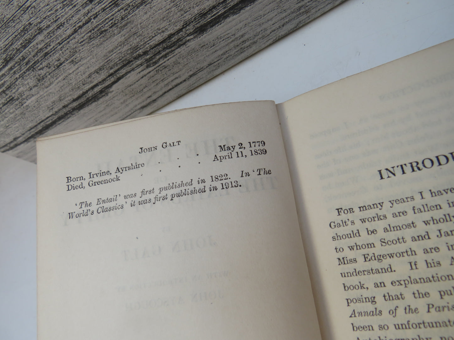 The Entail Or The Lairds of Grippy By John Galt 1913