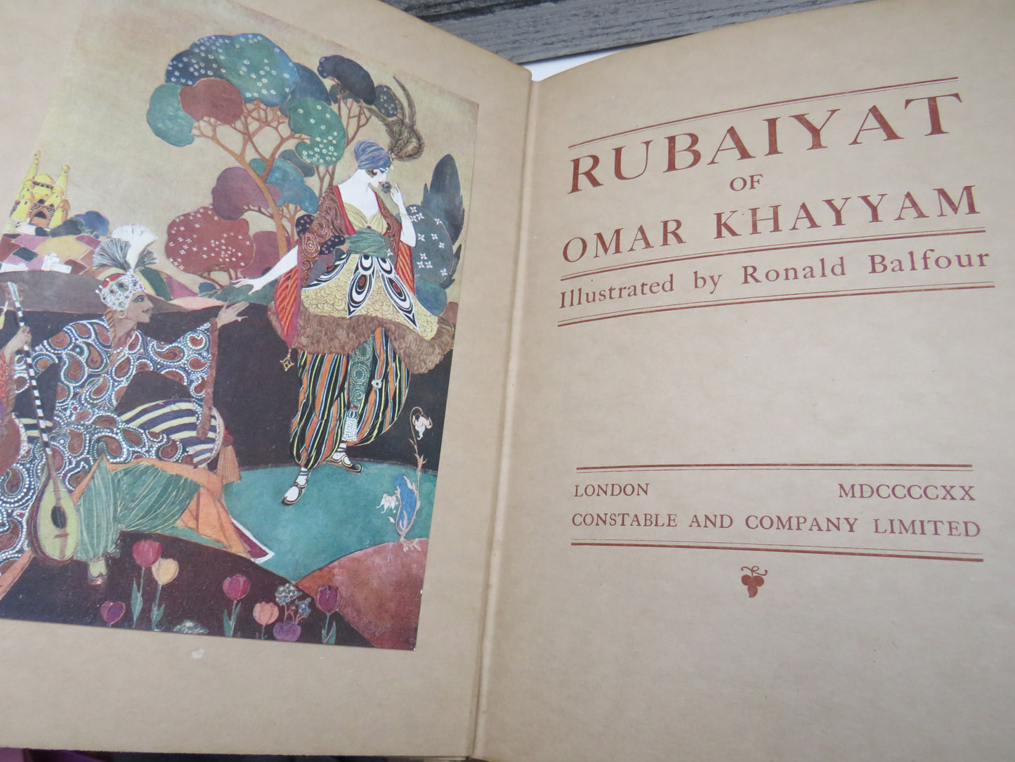 Rubaiyat Of Omar Khayyam Illustrated By Ronald Balfour 1920