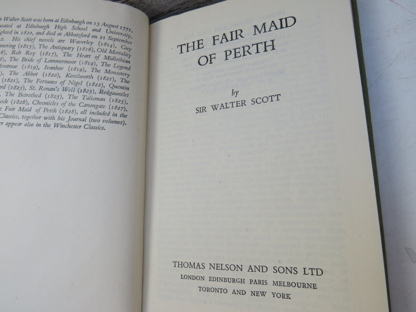 The Fair Maid of Perth By Sir Walter Scott