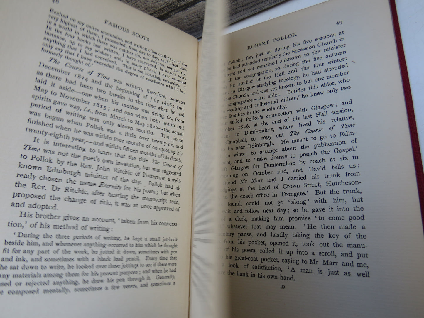 Pollok & Aytoun By Rosaline Masson : Famous Scots Series