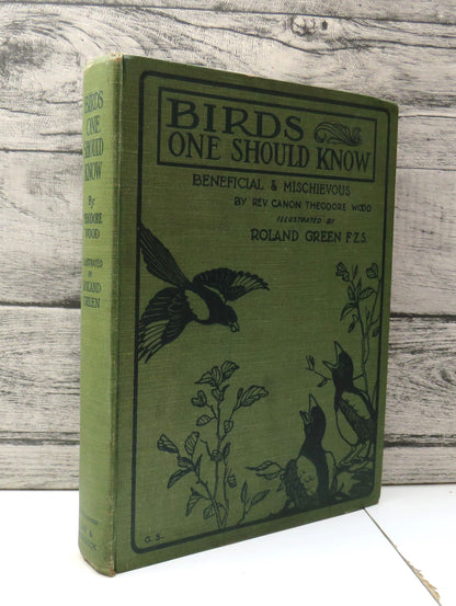 Birds One Should Know Beneficial and Mischievous By The Rev. Canon Theodore Wood 1925