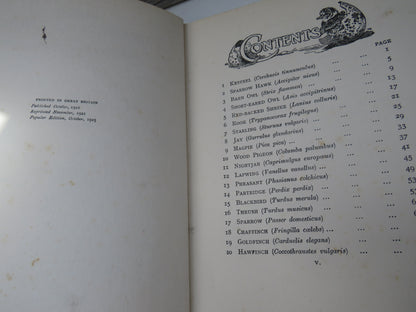 Birds One Should Know Beneficial and Mischievous By The Rev. Canon Theodore Wood 1925