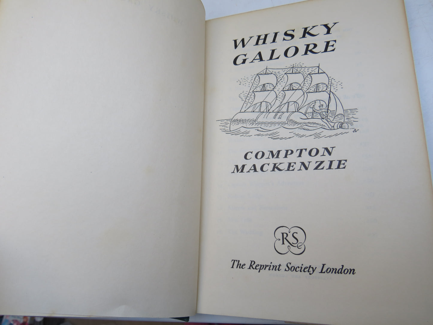 Whisky Galore By Compton MacKenzie 1951