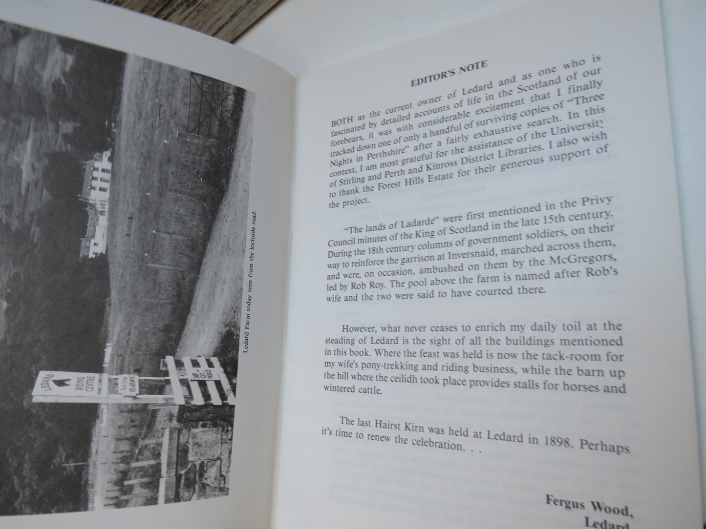 Three Nights In Perthshire With A Description of the Festival of a "Scotch Hairst Kirn" By Percy Yorke 1984