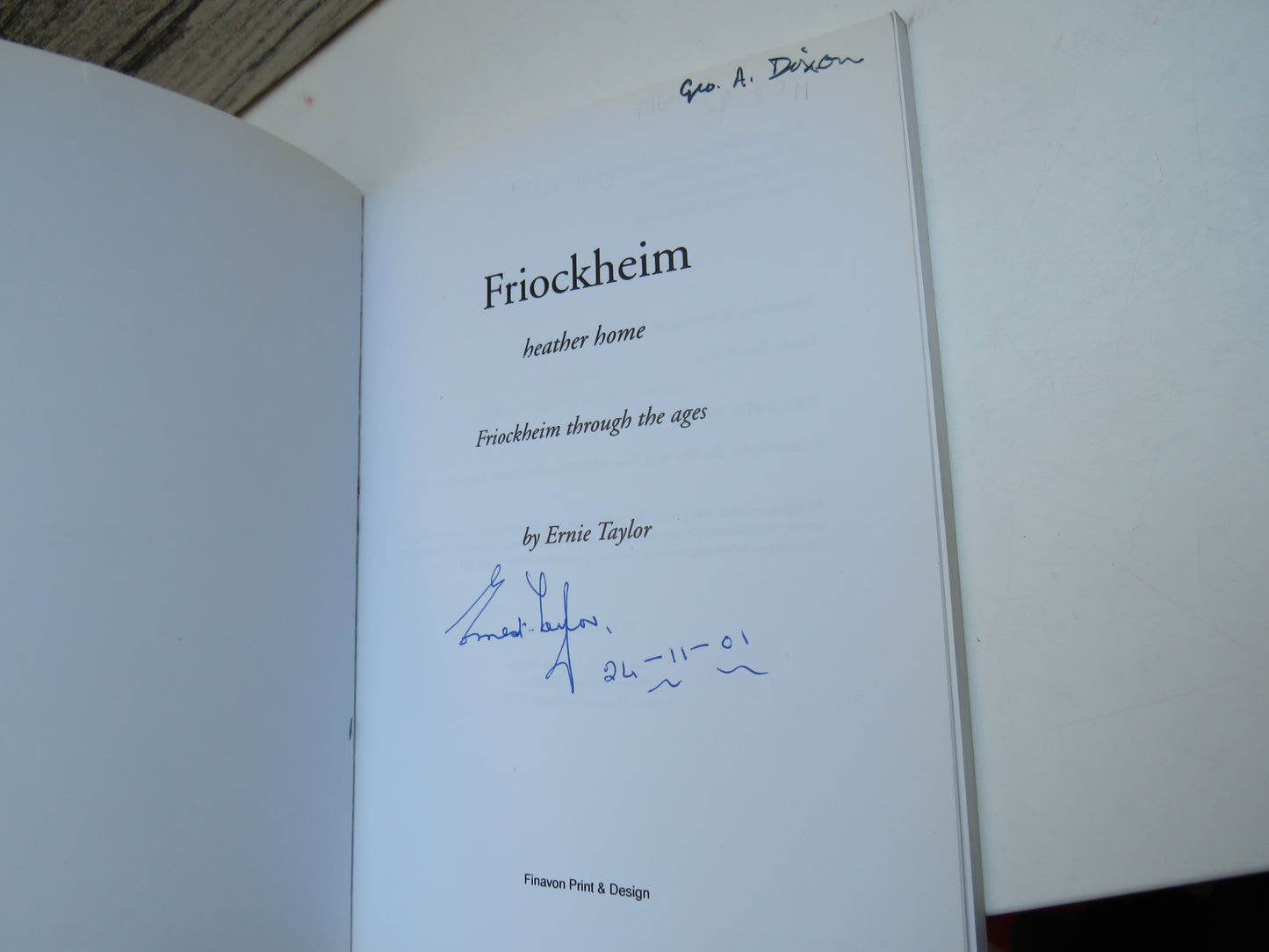 Friockheim Heather Home Friockheim Through The Ages By Ernie Taylor 2001